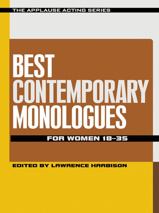 Title details for Best Contemporary Monologues for Women 18-35 by Lawrence Harbison - Wait list